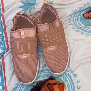 Pink puma shoes